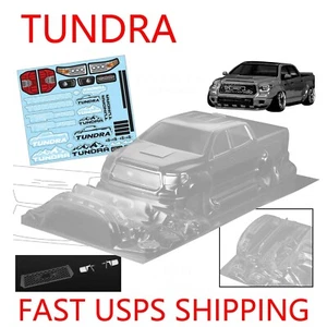 1/10  RC  Drift Touring Tundra Pickup Truck Clear Transparent Body Shell 200mm - Picture 1 of 4