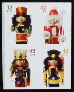 Estampillas de Estados Unidos #4360-63 ~ 2008 42c Navidad, Cascanueces bloque de 4 MNH RL58 - Imagen 1 de 1