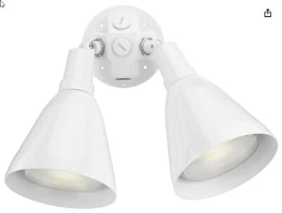 ILUMINACIÓN PROGRESS P5203-30 PAR PORTALÁMPARAS EXTERIOR BLANCO LUCES DE INUNDACIÓN Foto 1 de 3