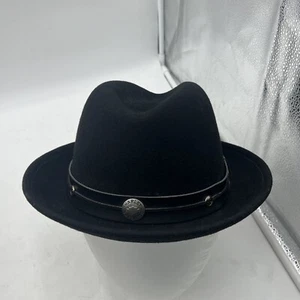 VINTAGE HARLEY DAVIDSON WOOL CRUSHABLE WESTERN HAT WOMENS SIZE L - WPL4384 - USA - Picture 1 of 16