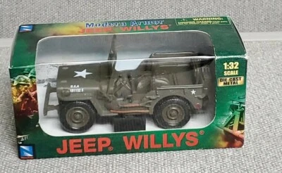 New Ray Jeep Willys Die Cast WWII Military US Army Vehicle 1:32 Scale - Image 1 of 4