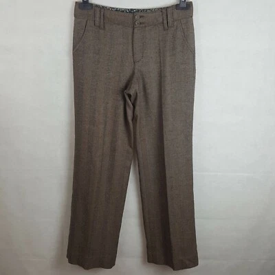 Pantalones de mujer Mexx marrón Reino Unido 10 espina de arenque con cremallera mosca inteligente oficina formal  Foto 1 de 4