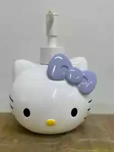 Hello Kitty Head con dispenser di sapone/lozione fiocco viola, super carino! - Foto 1 di 7