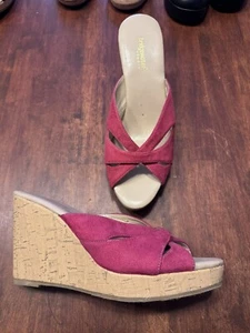 Bridgewater Studio Sommer-Sandale Keilabsatz Schuh Fuscia Twist Größe 9,5 - Bild 1 von 6