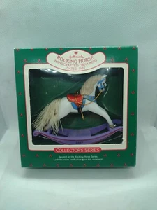 Hallmark 1987 Rocking Horse Ornament Series Vintage In Box Handcrafted Collector - Picture 1 of 3