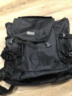 Mochila bandolera de nailon negra Kecci Voyager bolsa de pañales bebé Foto 1 de 4