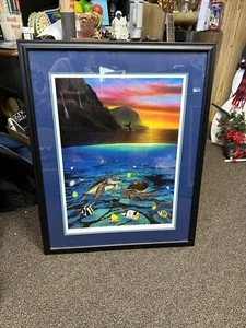 FRAMED Wyland "Ancient Mariner" Limited Edition Lithograph #120/750 Signed, COA - Picture 1 of 14