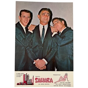 Antigua postal de Las Vegas de los años 60 de colección Hotel Sahara Casino Rat Pack Sinatra Martin - Imagen 1 de 3