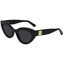 NEW MCM 684S 001 Black Cat Eye Sunglasses 54mm with Grey Lenses & MCM Case