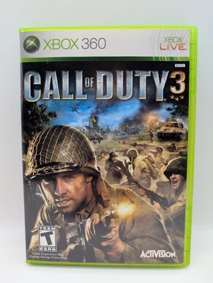 Call of Duty 3 (Xbox 360, 2008) NEAR MINT W/MANUAL! MAIL IT TOMORROW! - Image 1 of 3