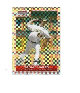 2006 Bowman Chrome X-Fractors #64 Danny Haren /250 OAKLAND   ATHLETICS - Picture 1 of 2