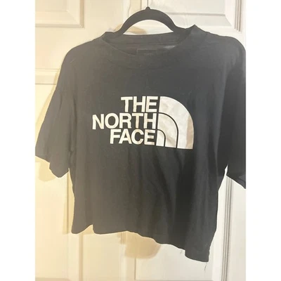 Женская черная футболка с коротким рукавом и логотипом The North Face графический топ - Изображение 1 из 4