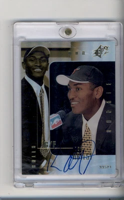 1999-00 Upper Deck SPx Ron Artest /2500 Auto Rookie Card RC Chicago Bulls - Image 1 of 2