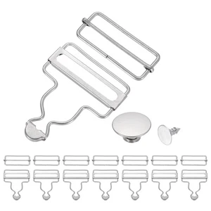 Juego de 8 hebillas para monos de metal, clips de tirantes para monos de 1-3/4", color mate - Imagen 1 de 6