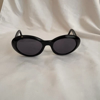 Vintage 90’s Norma Kamali 7004 Black Sunglasses Optimaxx Hand Made In France - Image 1 of 4