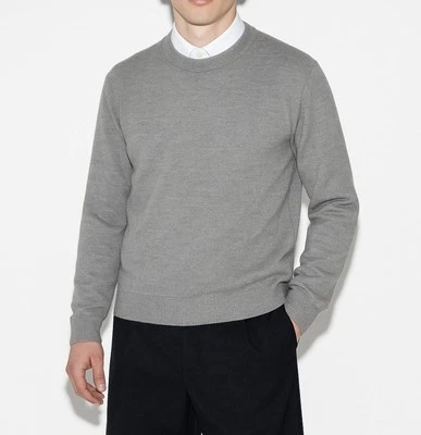 Excellent Gucci Gray Cashmere/silk Size XL Sweater Crew neck - Image 1 of 4