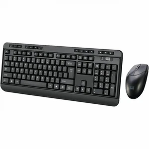 Adesso Antimicrobial Wireless Desktop Keyboard & Mouse (wkb1320cbtaa) - Picture 1 of 6