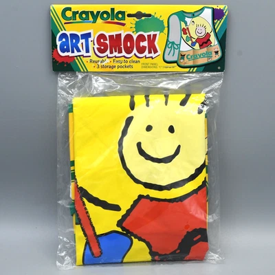 Crayola Art Smock Apron Vintage 1998 Binney Smith 69-0141 NEW IN PACKAGE - Image 1 of 4