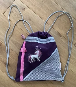 Sportbeutel Einhorn lila - Bild 1 von 2
