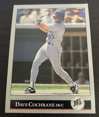 1992 Leaf - Dave Cochrane - Seattle Mariners - #398 - Image 1 of 2