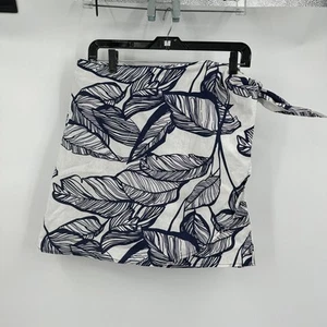 Very J Womens Skirt Size M Wrap Leaf Print Tropical Boho Coastal Resortwear - Picture 1 of 8