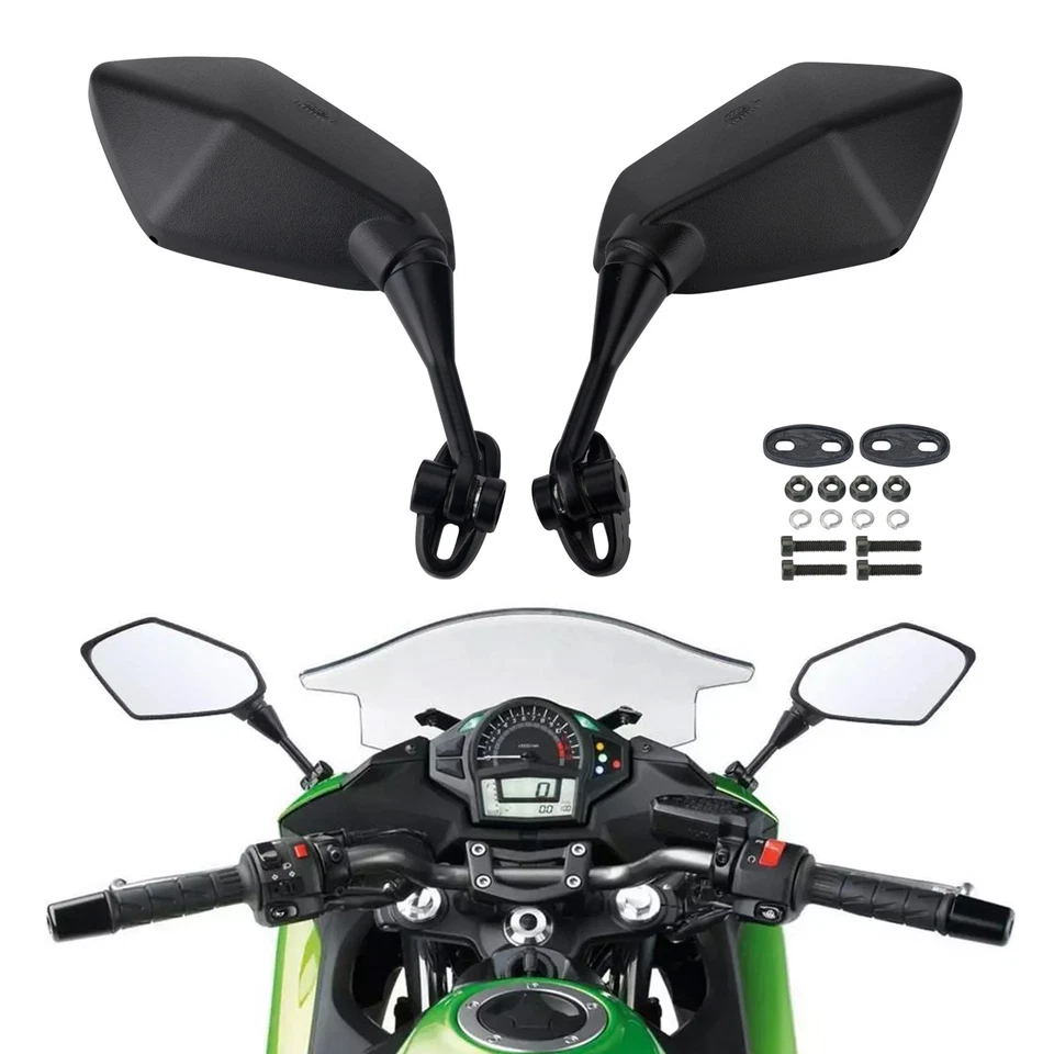 Espelhos retrovisores laterais de motocicleta para Kawasaki Ninja 650R Ninja1000 Z1000SX ER6F - Imagem 1 de 4