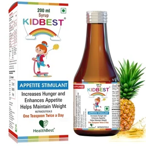 Kidbest Appetite Stimulant Syrup for 3-13 Yrs Kids | Increase Hunger | Helps ... - Picture 1 of 9
