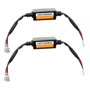 H1 H3 LED Headlight Canbus Error Free Anti Flicker Resistor Canceller Decoder - Picture 1 of 4