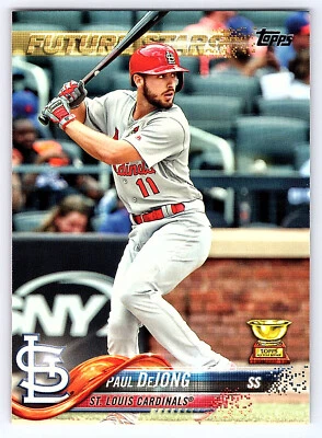 2018 Topps Series 2 Base # 462 Paul DeJong - St. Louis Cardinals FS - Image 1 of 2