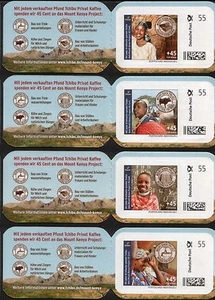 Tchibo Portocards 55 + 45 centavos ** - Café privado Mount Kenia Project África - Imagen 1 de 8