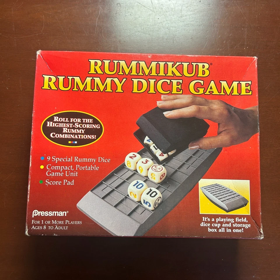 Vintage 1995 Rummikub Rummy Dice Game by Pressman Rules Very Nice Complete - Image 1 of 4