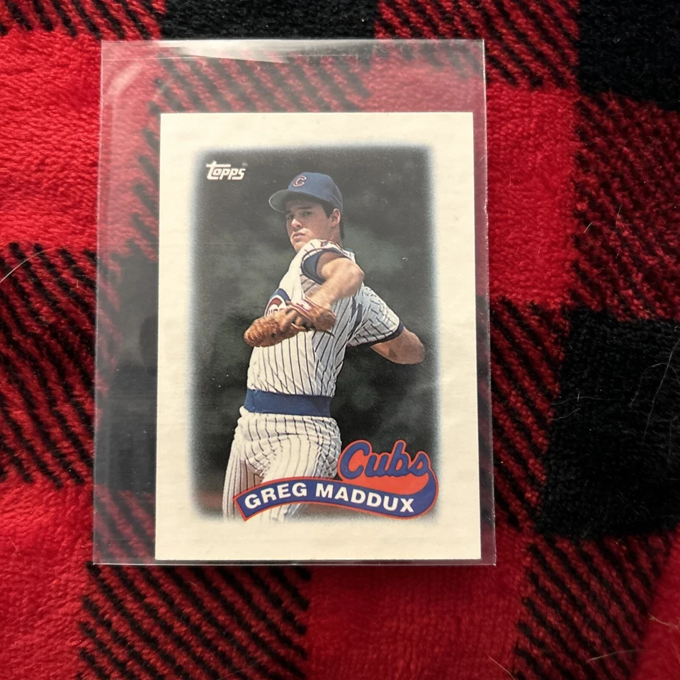 1988 Topps Mini Greg Maddux Cubs (oo) - Image 1 of 1