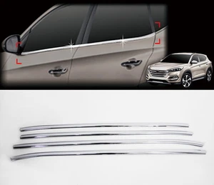 Chrome Window Accent Garnish Molding Line Sill 4p For 2016 2020 Hyundai Tucson - Picture 1 of 7