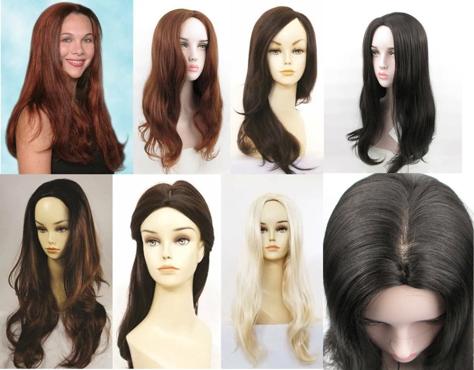 PELUCA DE PELO LARGO LISO PARA MUJER CON EXTREMOS RIZADOS SUAVES SIN FLEQUILLO PIEL TOP CHRISTINA Foto 1 de 4