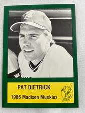 1986 Madison Muskies-TJSC Minor League Baseball Card#08-Pat Dietrick
