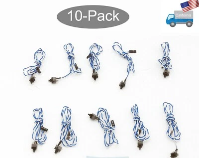 10er Pack: PC Gehäuse Frontplatte Reset oder Power ON/OFF Schalter auf Motherboard PWR Kabel - Bild 1 von 4