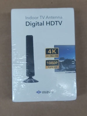 Antena de TV Interior Wave Max 4K Ultra HD Amplificador de Señal Sin Suscripciones 1080p Nuevo Foto 1 de 4