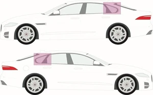 Jaquar XF/Audi A5 Sportback/ BMW Coupe Dechrome Sheet 3M 2080 Gloss Black - Picture 1 of 2