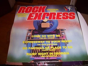 ROCK EXPRESS ORIGINAL HITS OF THE 1960'S-LP-VG+-DEL VIKINGS-CHUCK BERRY-BENTON - Picture 1 of 2
