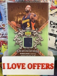 2007/08 DIVISIONAL ARTIFACTS BARON DAVIS JERSEY WARRIORS GOLDEN STATE C STORE - Picture 1 of 5
