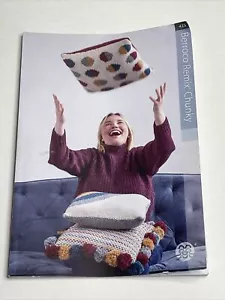 Berroco Remix Chunky 6 Designs Sweater Blanket Pillow Knitting Patterns 425 - Picture 1 of 12