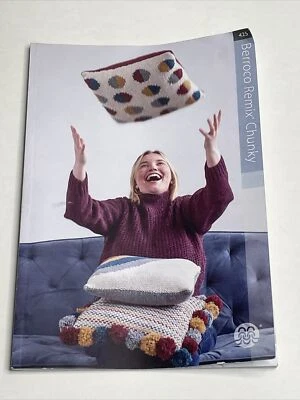 Berroco Remix Chunky 6 Designs Sweater Blanket Pillow Knitting Patterns  425 - Image 1 of 4