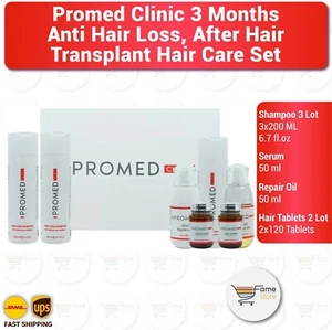 Promed Clinic 3 Months Anti Hair Loss, After Hair Transplant Hair Care Set - Picture 1 of 4