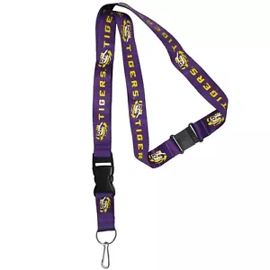 LSU Tigers 21" Lanyard Key Chain with Safety Release NCAA Licensed - Picture 1 of 3