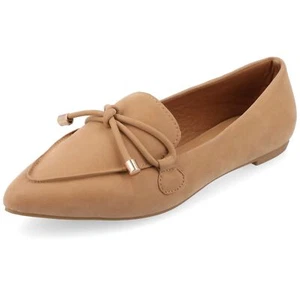 Journee Womens Muriel Narrow Width Slip On Pointed Toe Loafer Flats - Picture 1 of 6