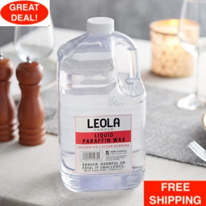 (4 Pack) 1 Gallon Bulk Lamp Fuel Smokeless 99% Pure Liquid Candle Paraffin Wax - Picture 1 of 12