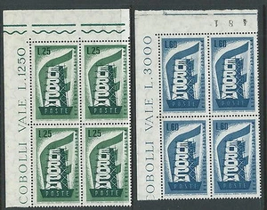 1956 ITALIA EUROPA QUARTINA LUSSO MNH ** - VA38 - Picture 1 of 1