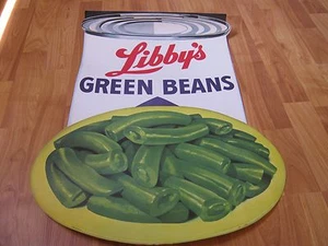 Green Beans Vintage Original Poster Libby's Advertising Green Beans Poster  - Afbeelding 1 van 6