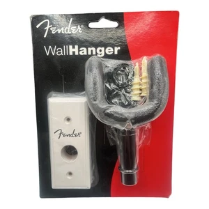 Fender Guitar Wall Hangar Nero Nuovo Appendi la tua chitarra al muro buone condizioni - Foto 1 di 3
