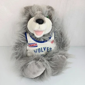 Crunch Wolves Timberwolves Target MN Stofftier Plüschtier Puppe 1990 Commonwealth - Bild 1 von 11